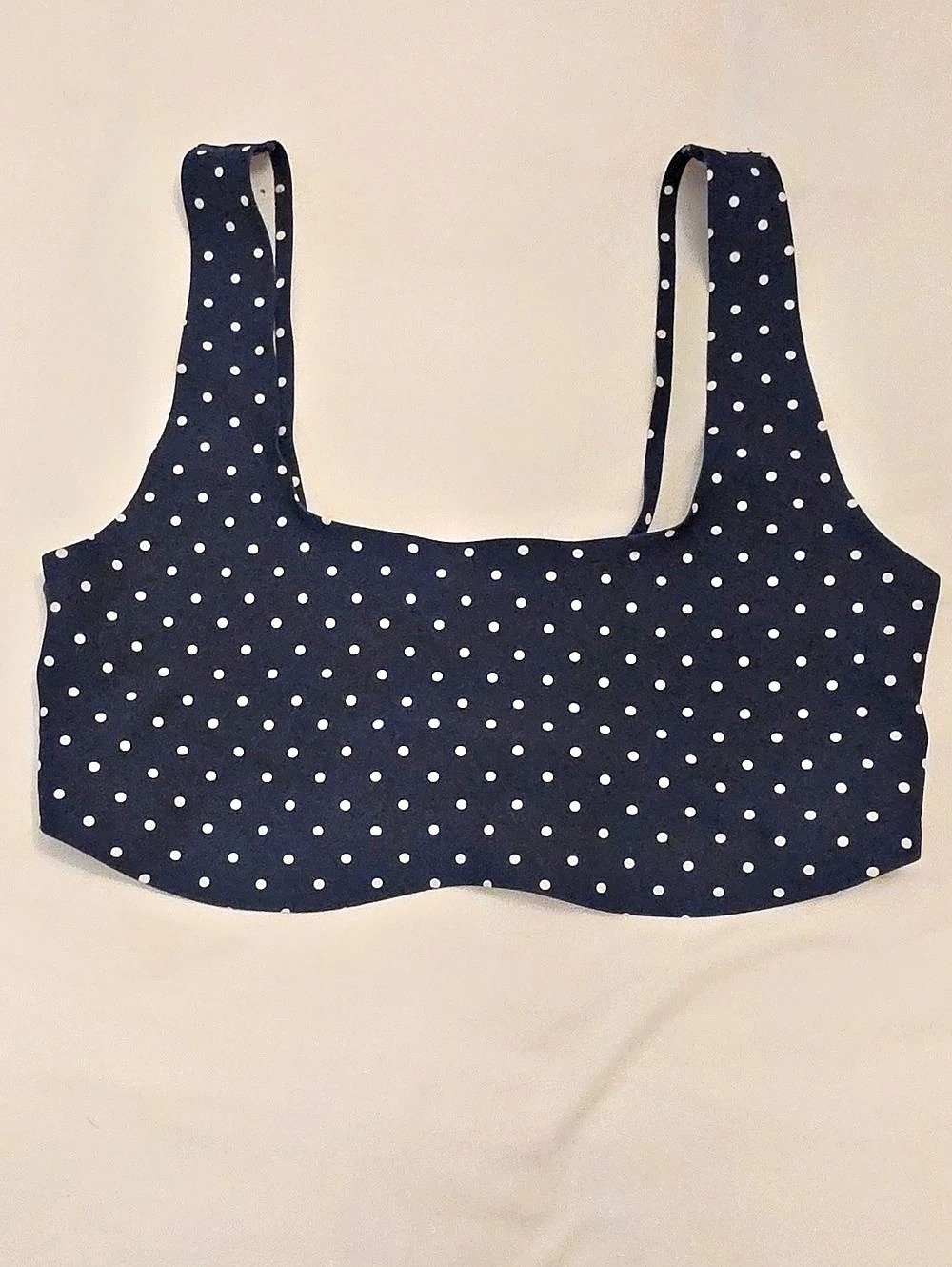 Parade Re:Play Scoop Bralette Polka Dot Blue & White XL